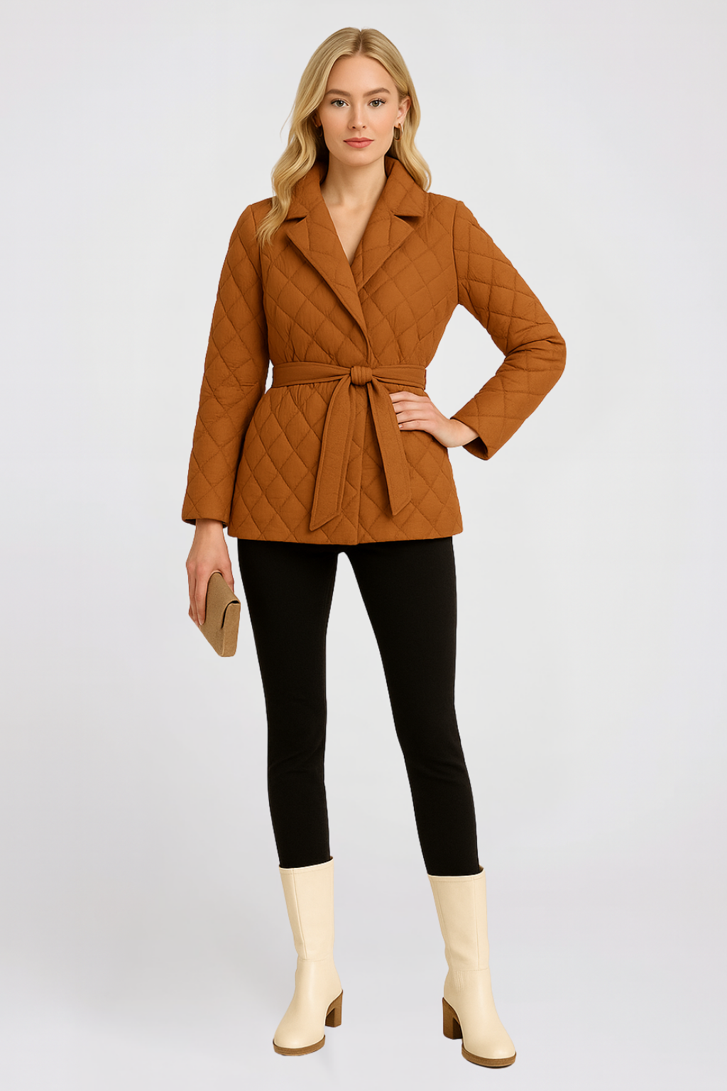 Women’s Belted Down Winter Jacket