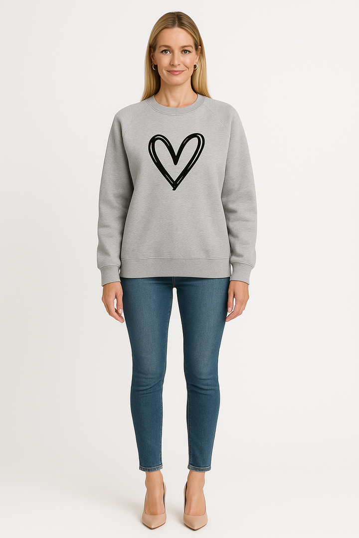 Women’s Heart-Accent Sweatshirt