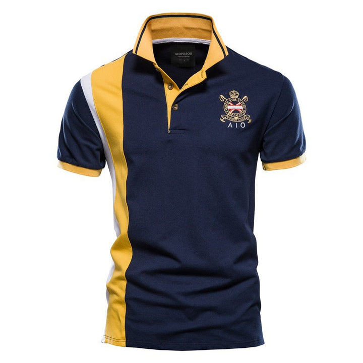 Men’s Color Block Polo Shirt