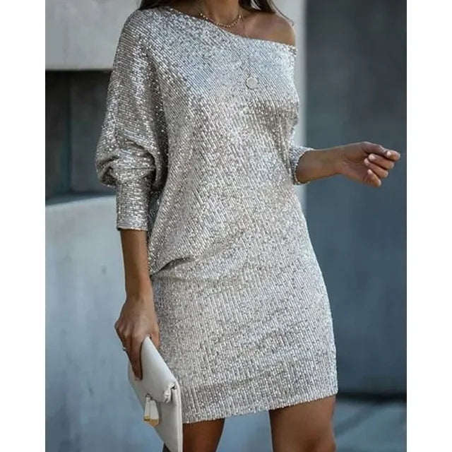 Elegant Sequin Evening Dress