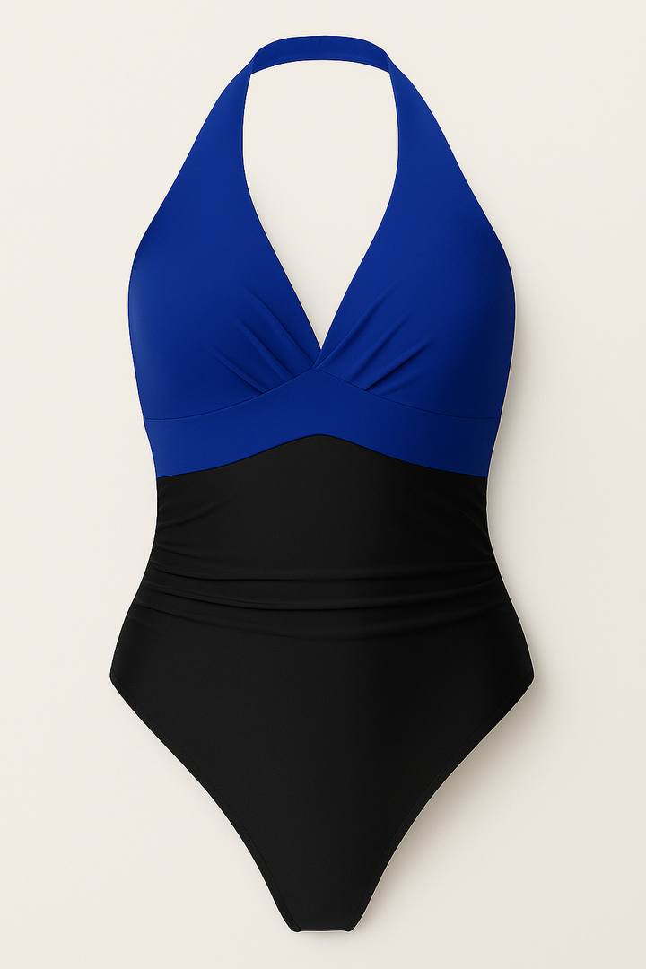 Women’s Halter Wrap One-Piece Swimsuit