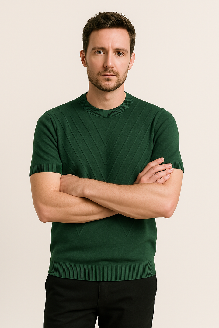 Men's Textured Knit T-Shirt
