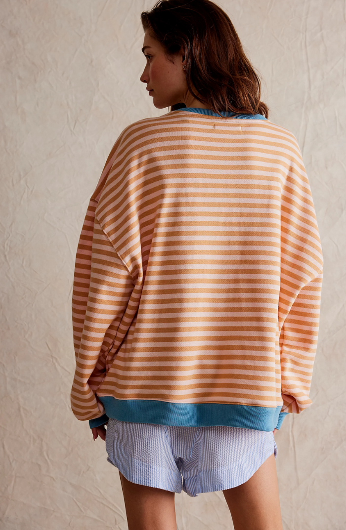 Cozy Striped Oversized Sweater