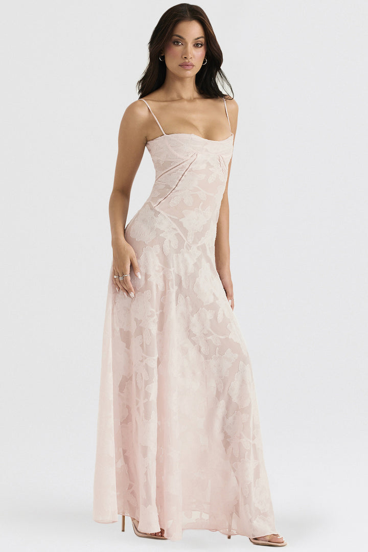 Women’s Sheer Elegance Lace Maxi Dress