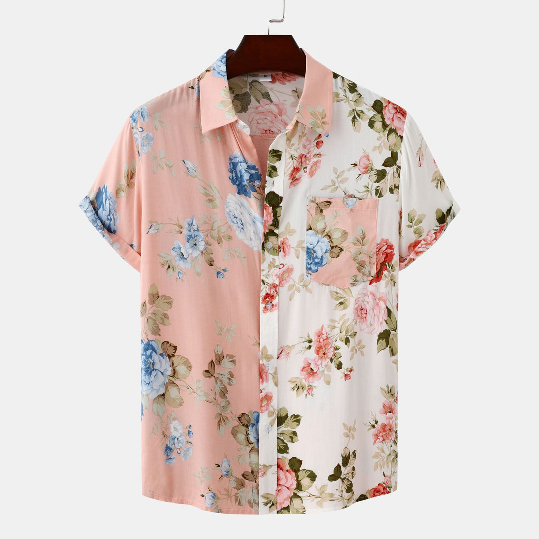 Men’s Split-Tone Resort Short Sleeve Shirt
