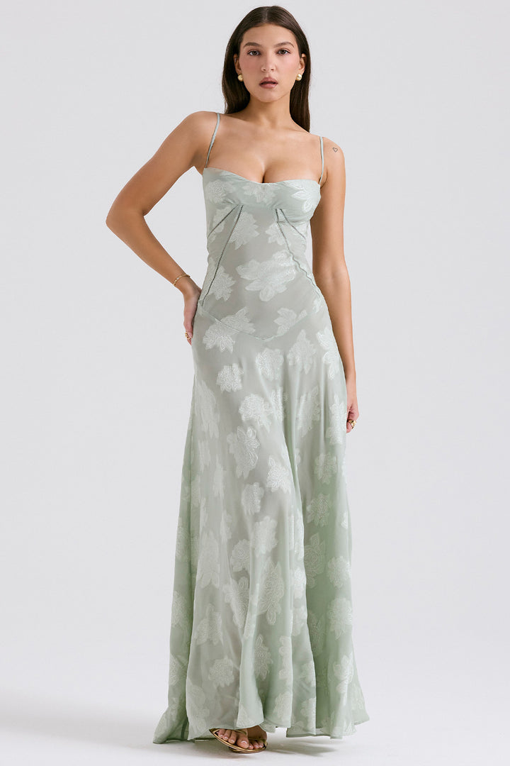 Women’s Sheer Elegance Lace Maxi Dress