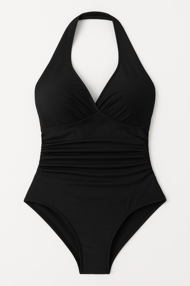 Women’s Halter Wrap One-Piece Swimsuit