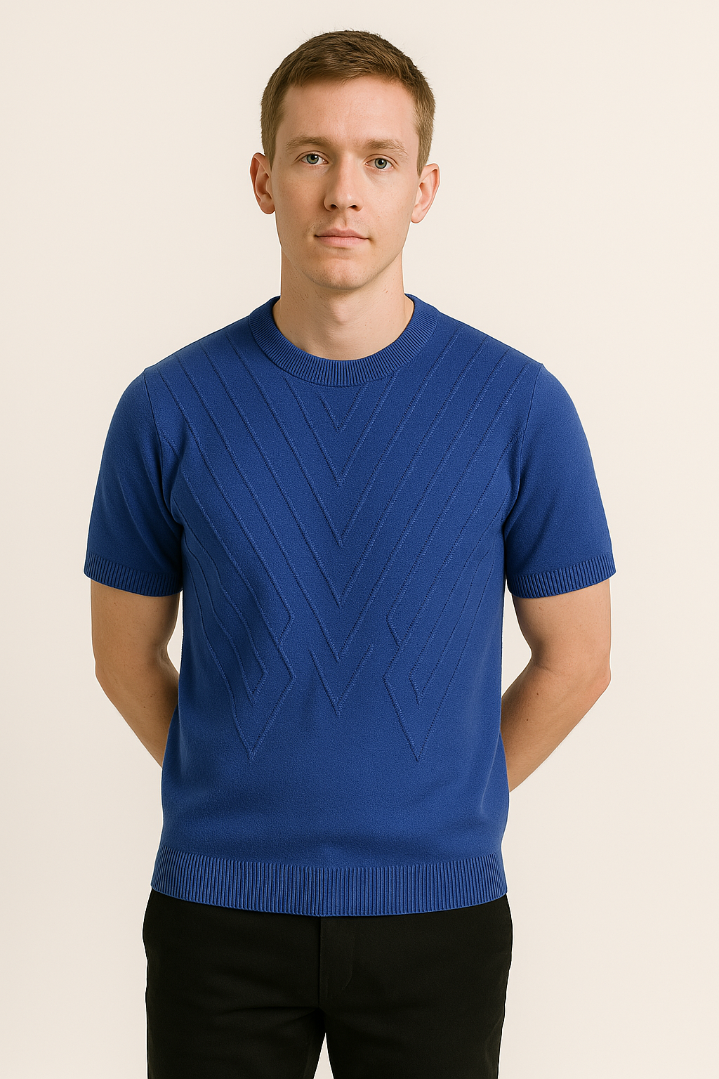 Men's Textured Knit T-Shirt