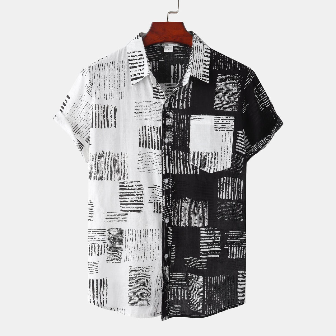 Men’s Split-Tone Resort Short Sleeve Shirt