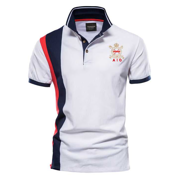 Men’s Color Block Polo Shirt