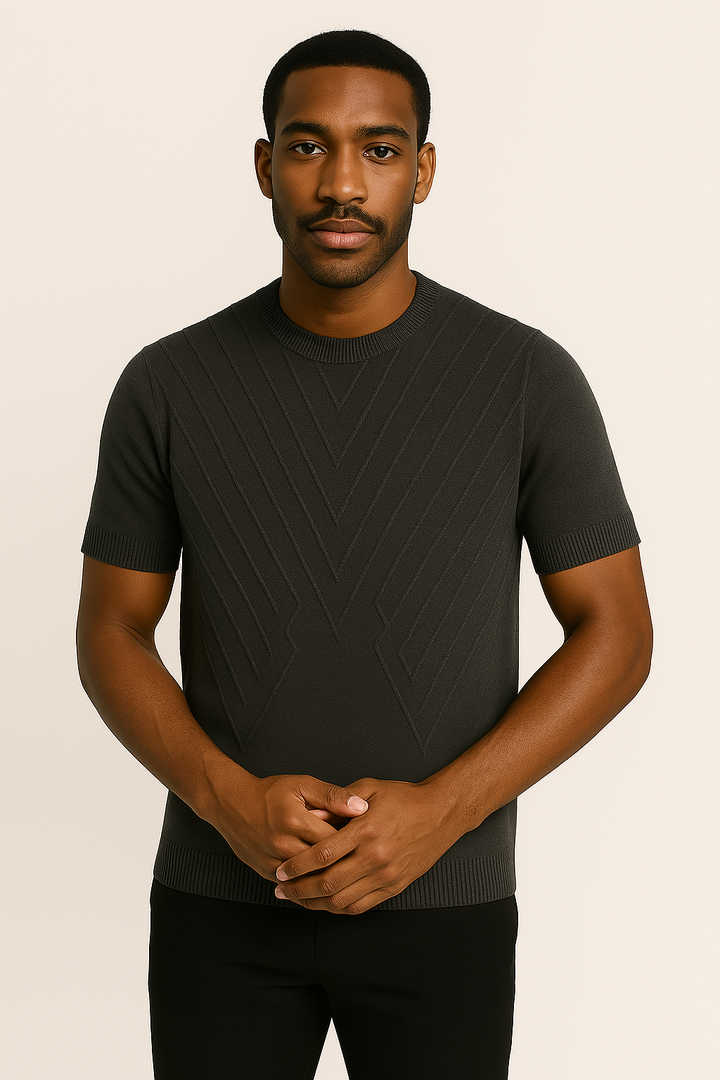 Men's Textured Knit T-Shirt