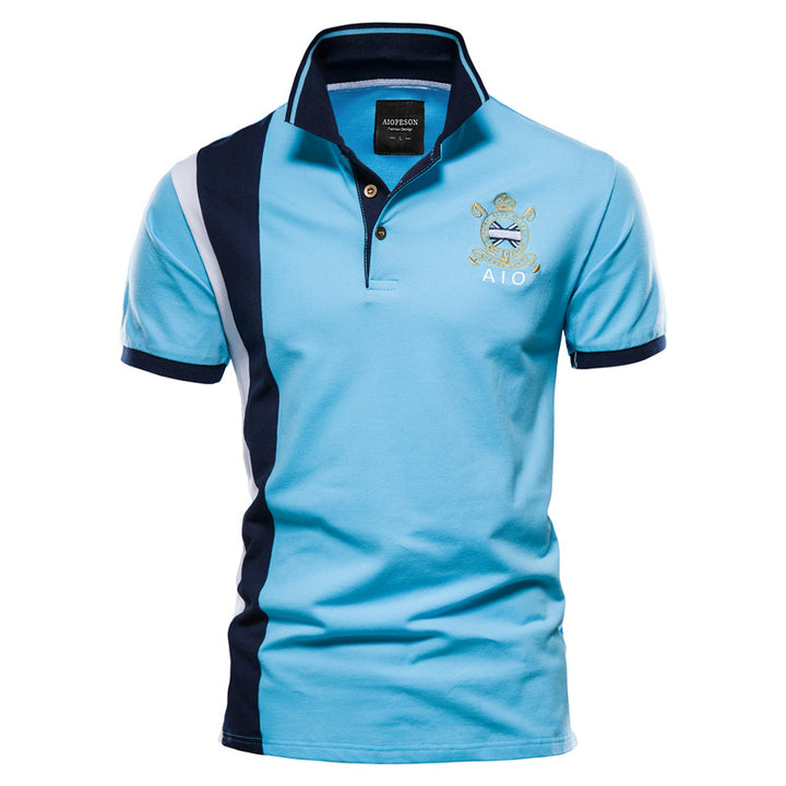 Men’s Color Block Polo Shirt