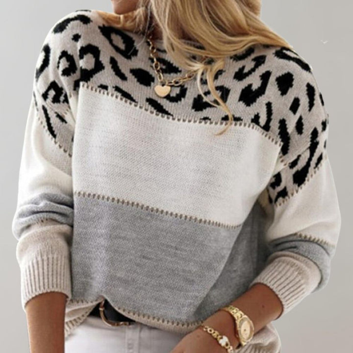 Stylish Leopard Print Sweater for Women