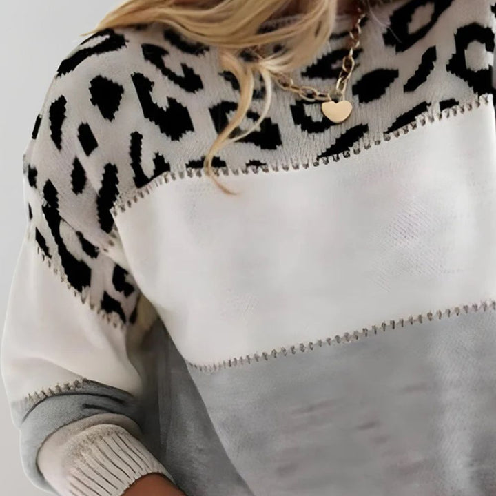 Stylish Leopard Print Sweater for Women