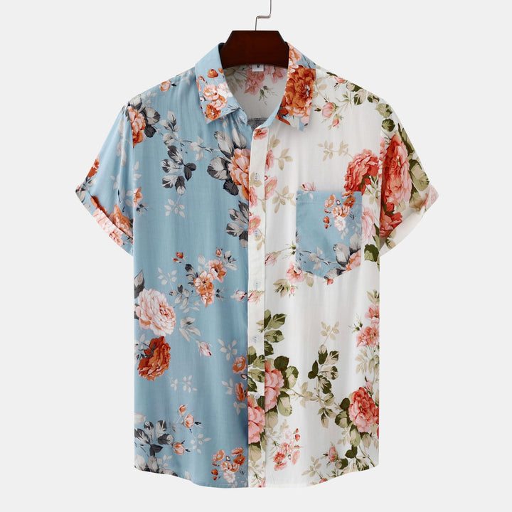 Men’s Split-Tone Resort Short Sleeve Shirt