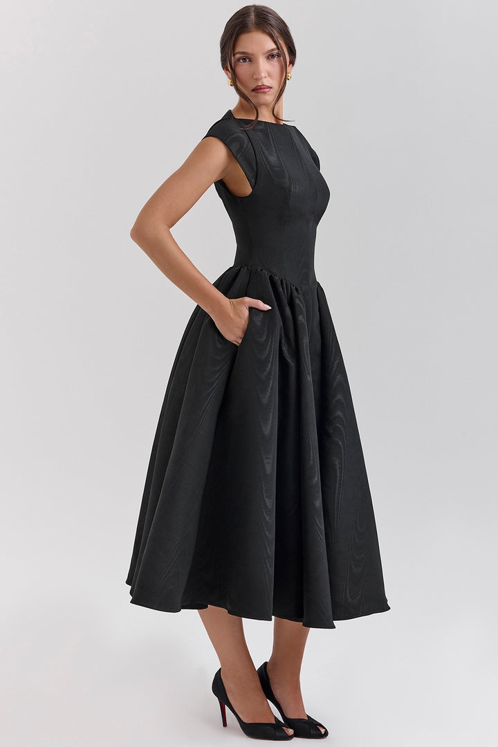 Women’s Fit-and-Flare Midi Dress