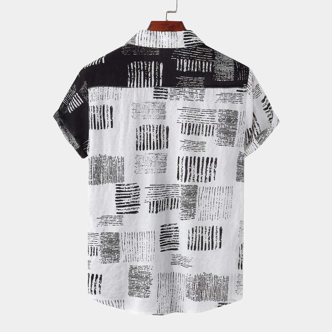 Men’s Split-Tone Resort Short Sleeve Shirt
