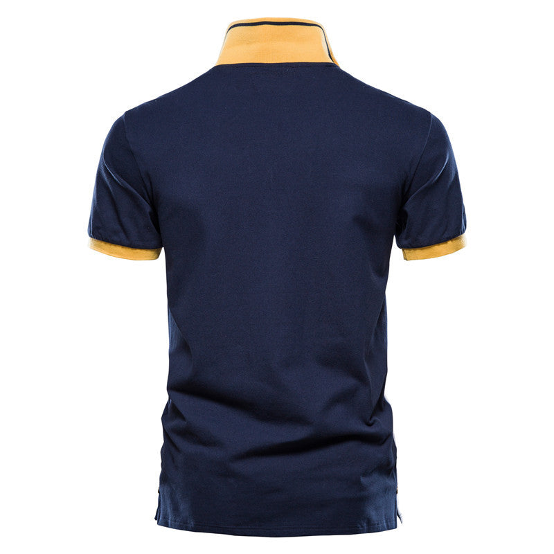 Men’s Color Block Polo Shirt
