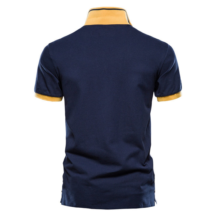 Men’s Color Block Polo Shirt