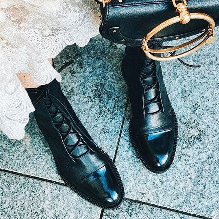 Sophia | Women’s Lace-Up Leather Ankle Boots