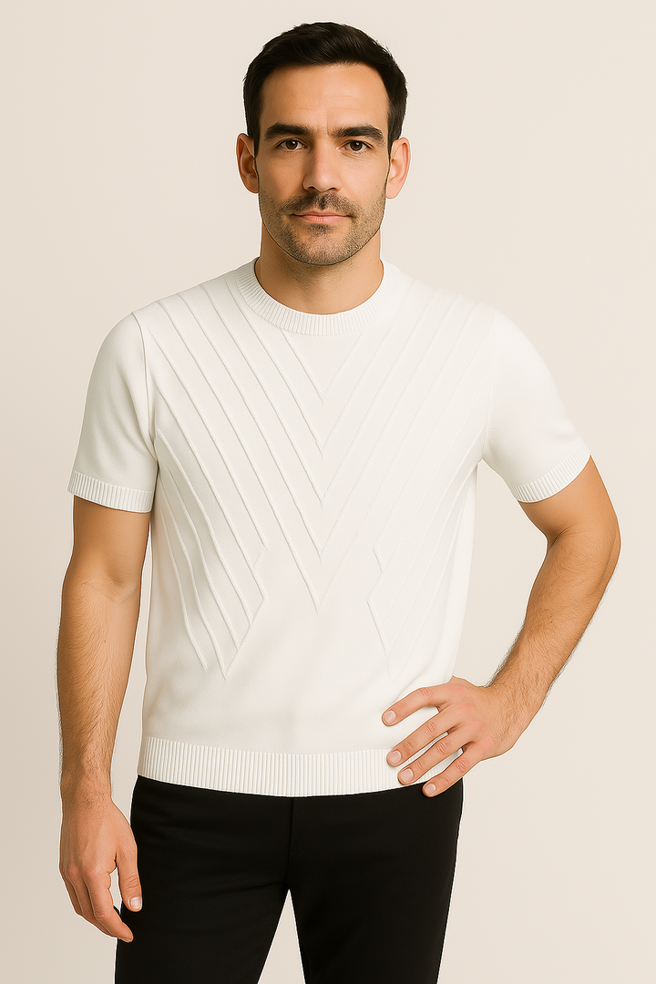 Men's Textured Knit T-Shirt
