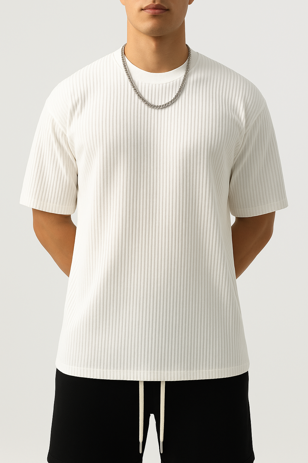 Men’s Vertical Rib Relaxed T-Shirt