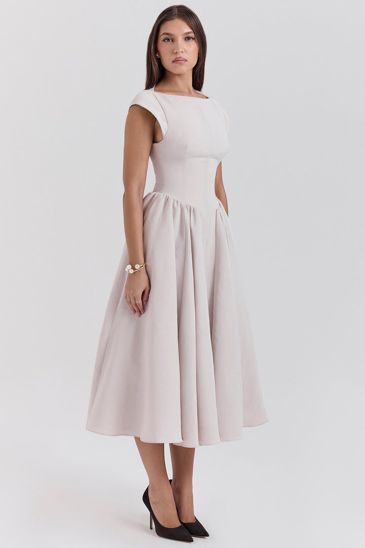 Women’s Fit-and-Flare Midi Dress