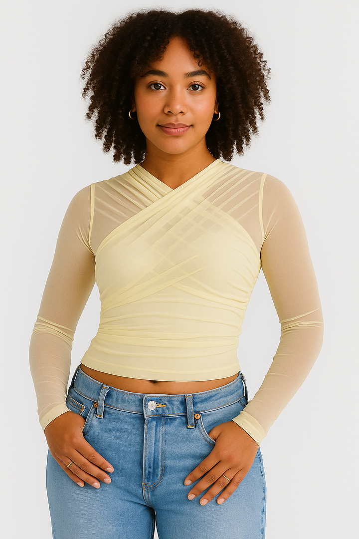 Women’s Elegant Wrap Blouse