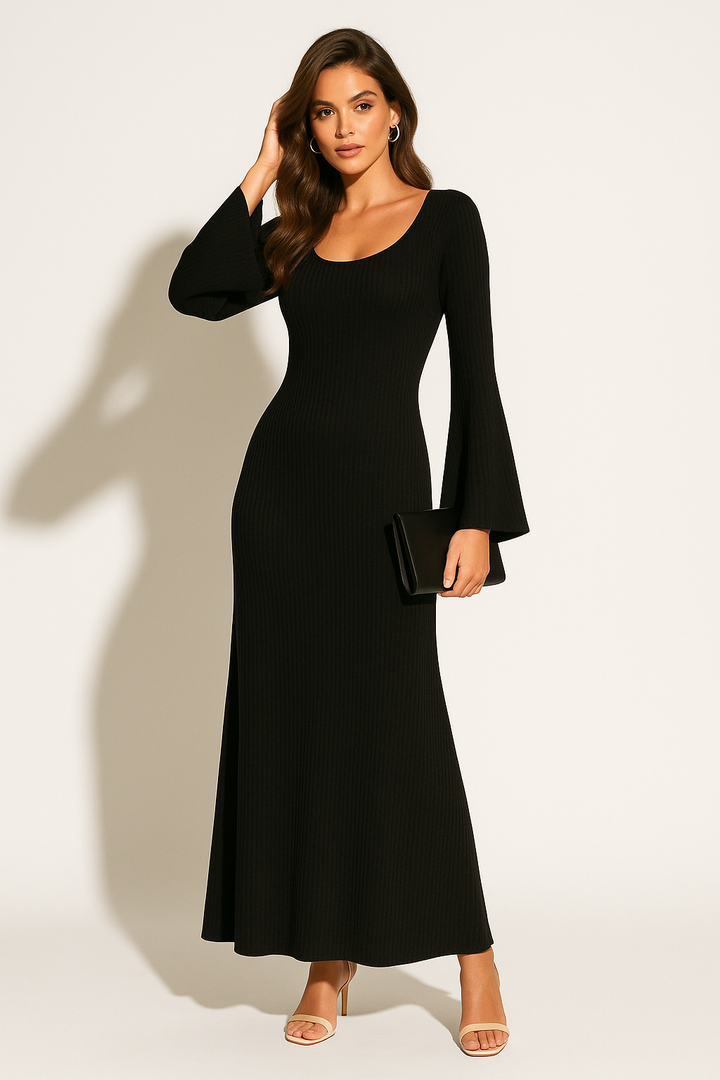 Women’s Ribbed Knit Maxi Dress
