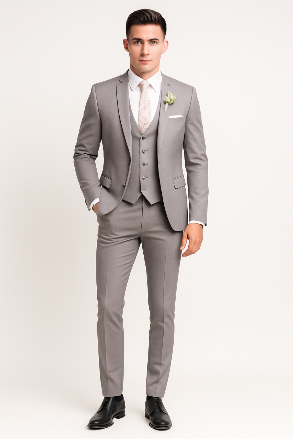 Men's Classic 3-Piece Wedding Guest Suit