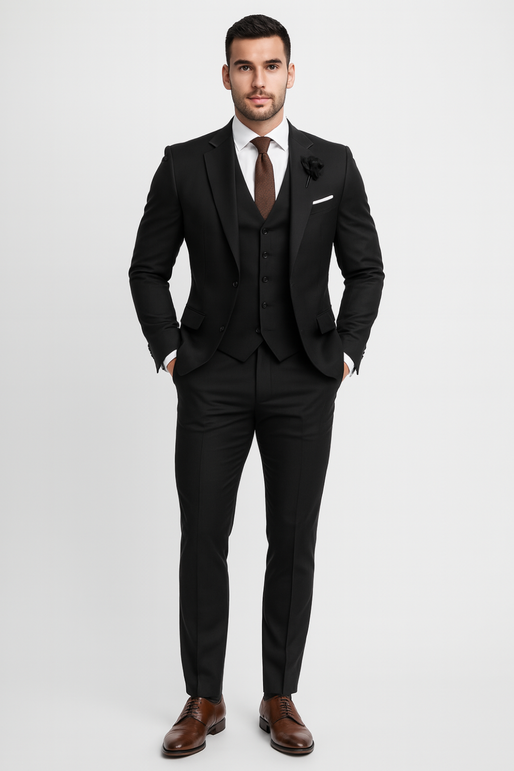 Men's Modern 3-Piece Wedding Guest Suit