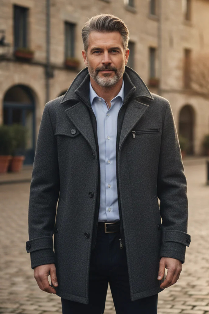 Men’s Wool Blend Overcoat