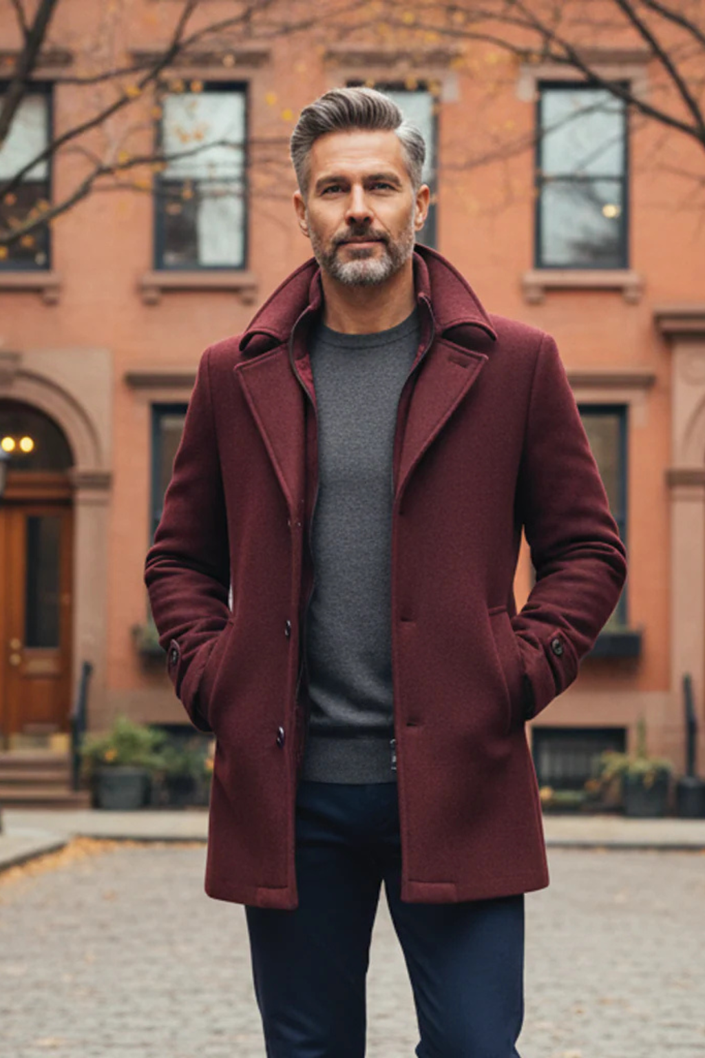Men’s Wool Blend Overcoat
