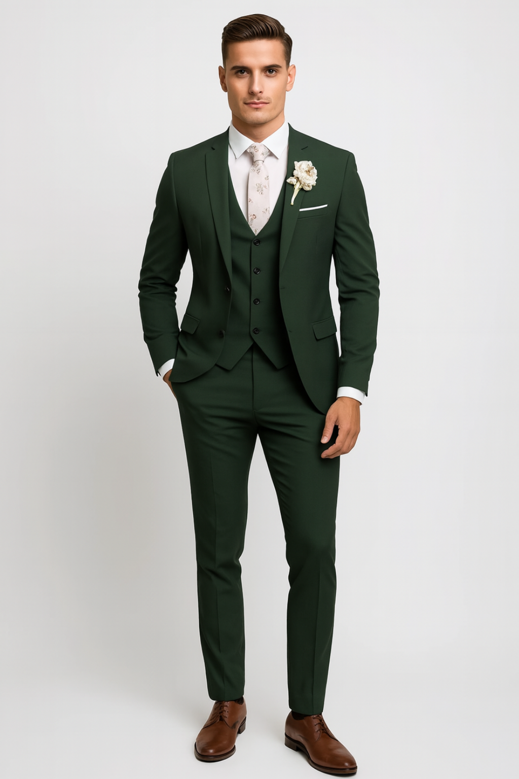 Men's Classic 3-Piece Wedding Guest Suit