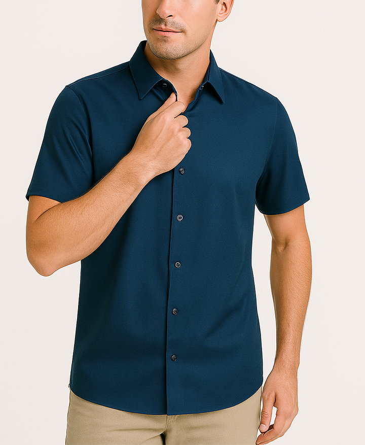Men’s Performance Stretch Button-Up Shirt