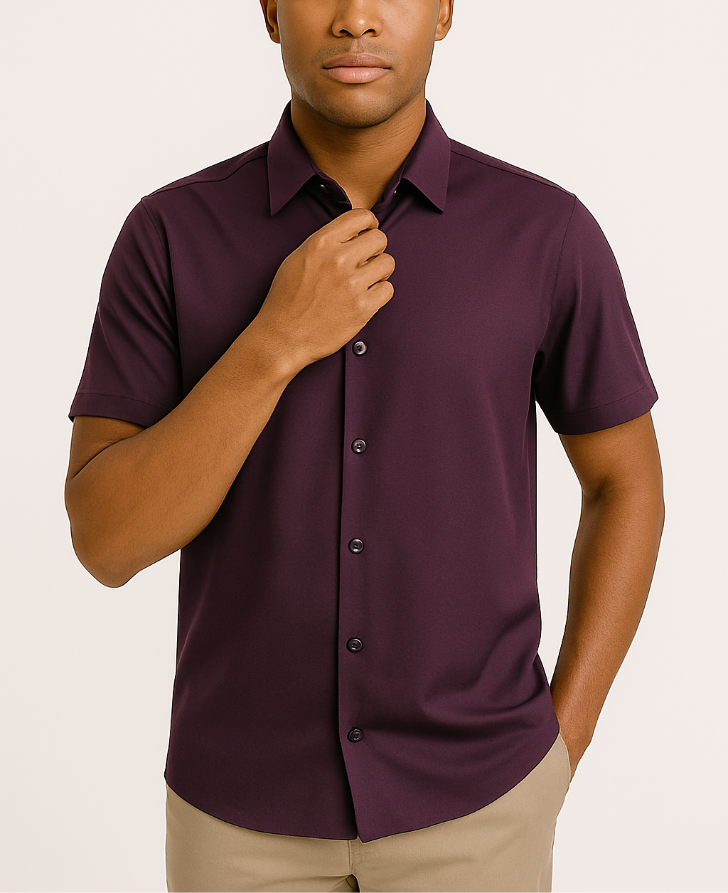 Men’s Performance Stretch Button-Up Shirt