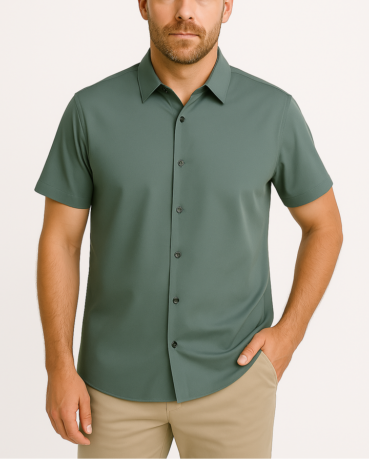 Men’s Performance Stretch Button-Up Shirt