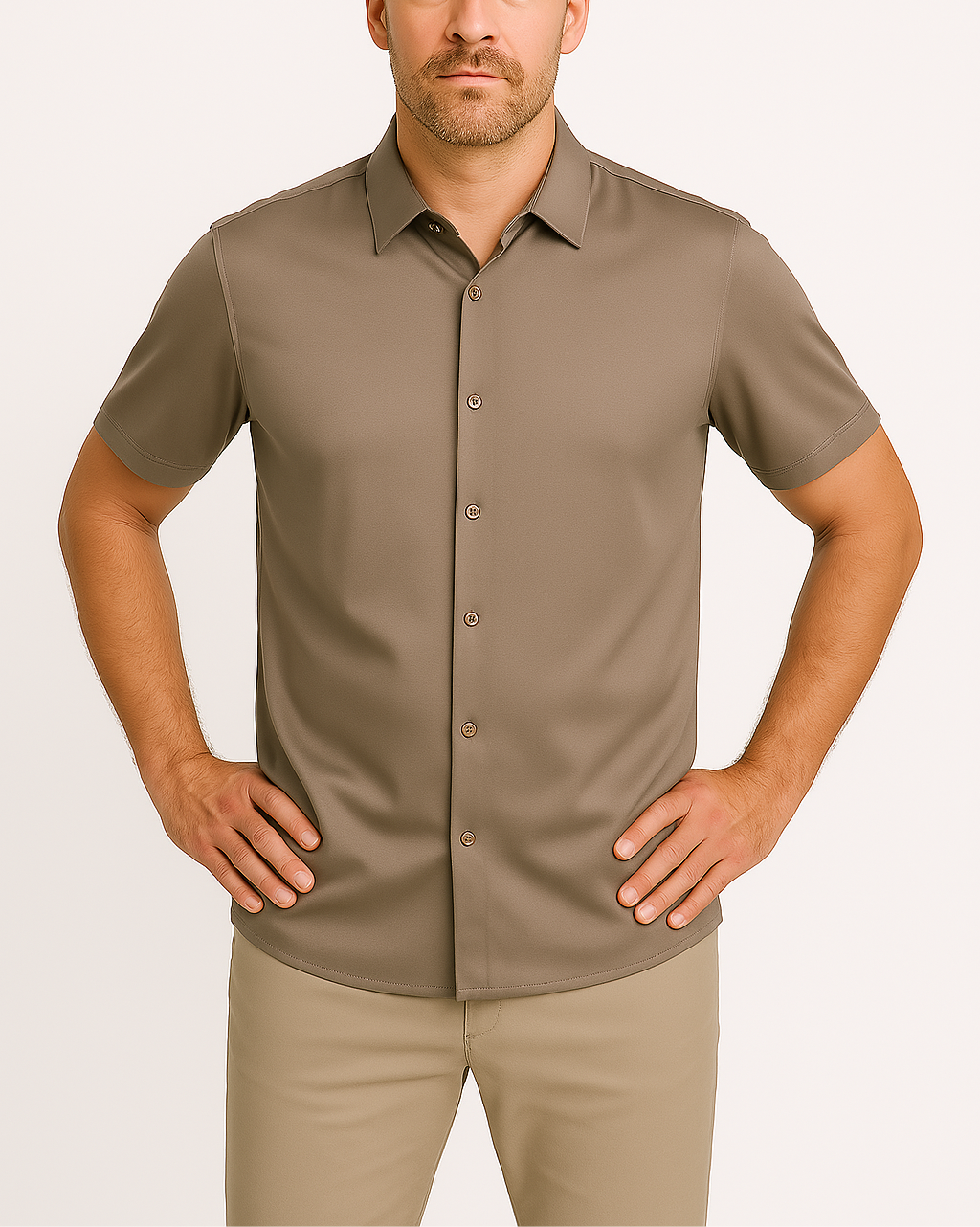 Men’s Performance Stretch Button-Up Shirt