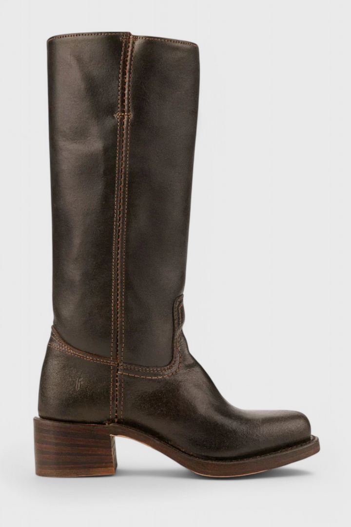 Ella | Women’s Leather Knee-High Boots with Heels
