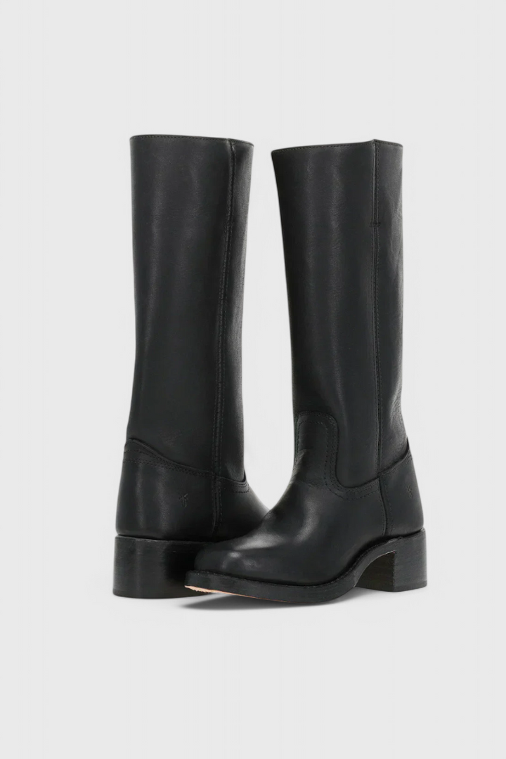Ella | Women’s Leather Knee-High Boots with Heels
