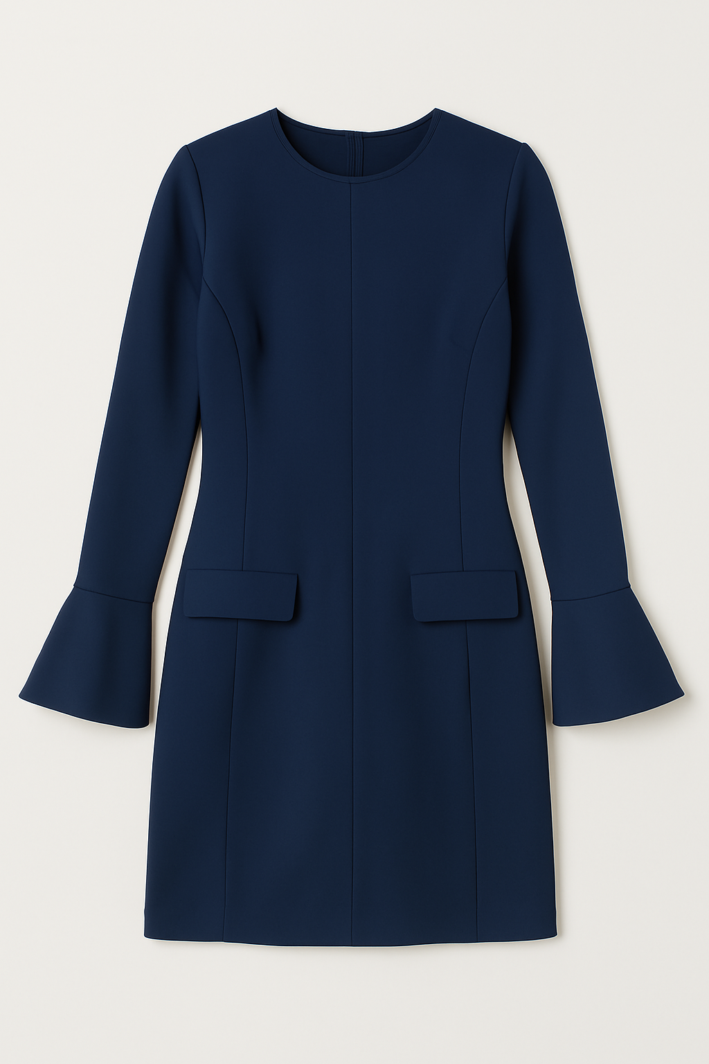 Women's Crepe Flare Sleeve Mini Dress