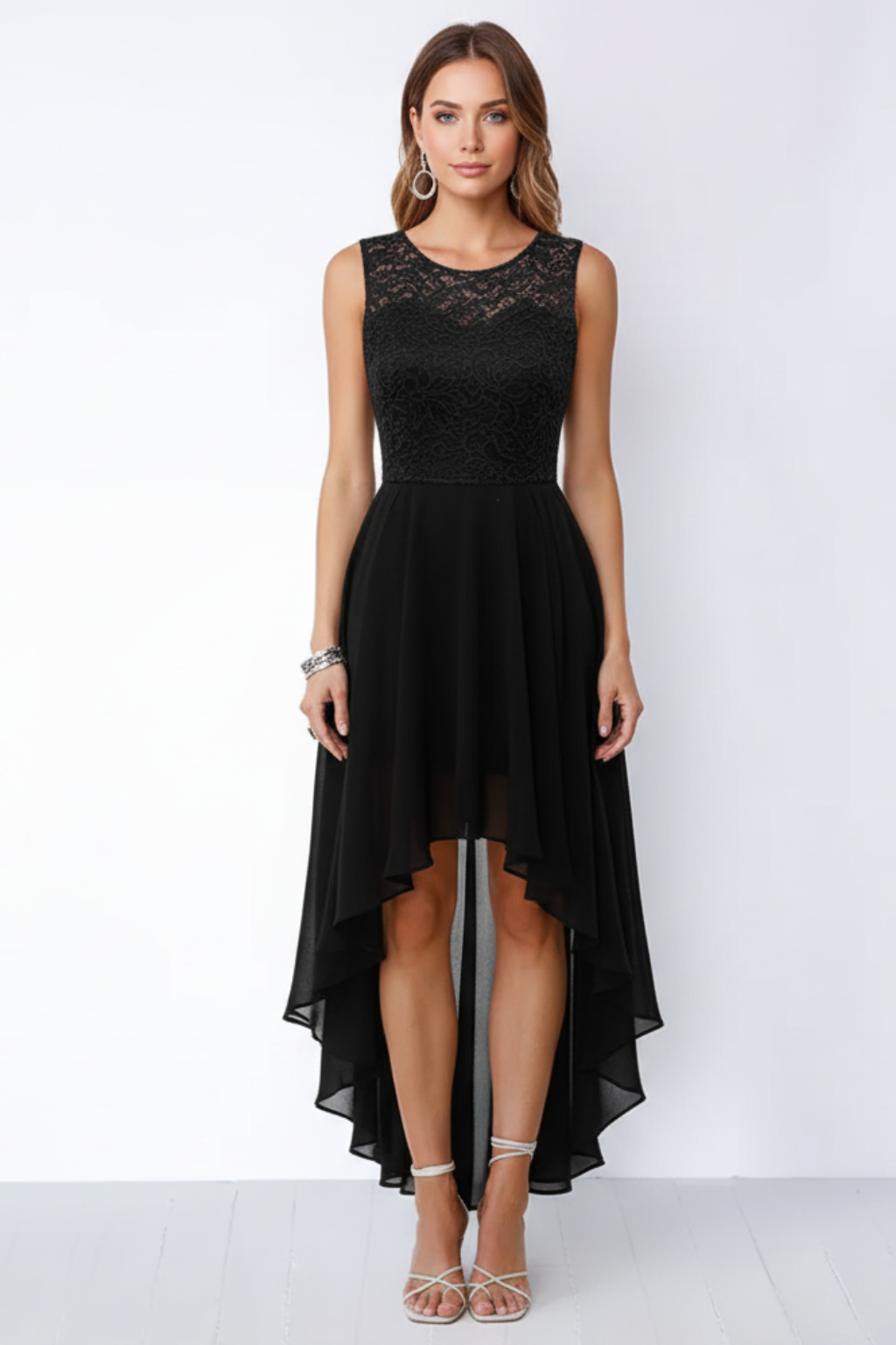 Women’s Asymmetric Skirt Midi Dress
