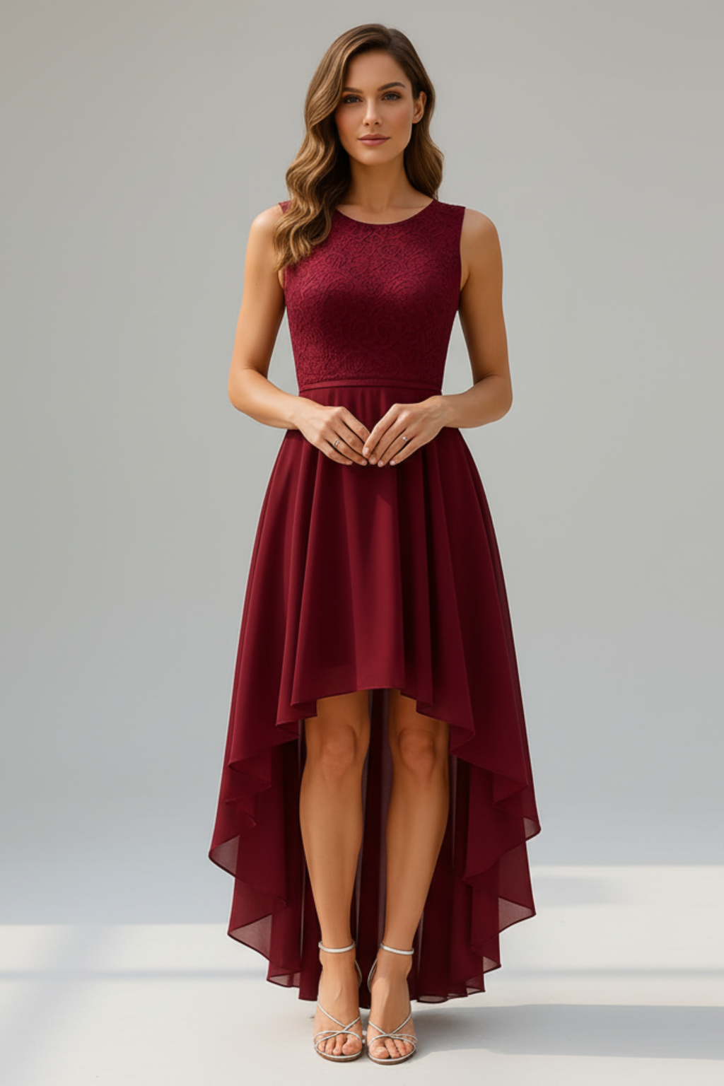 Women’s Asymmetric Skirt Midi Dress