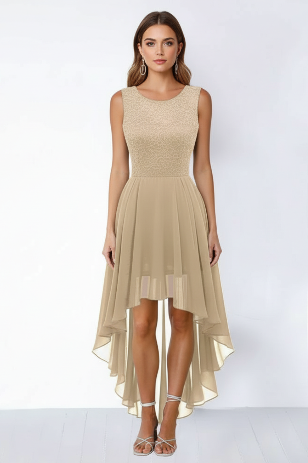Women’s Asymmetric Skirt Midi Dress
