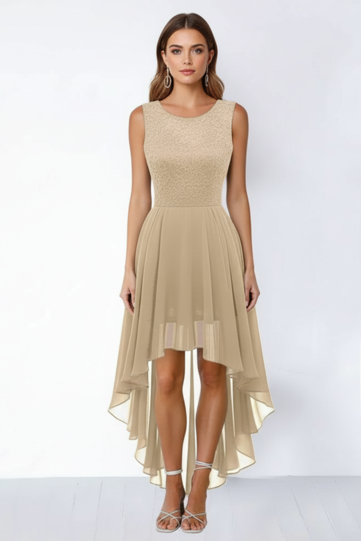 Women’s Asymmetric Skirt Midi Dress