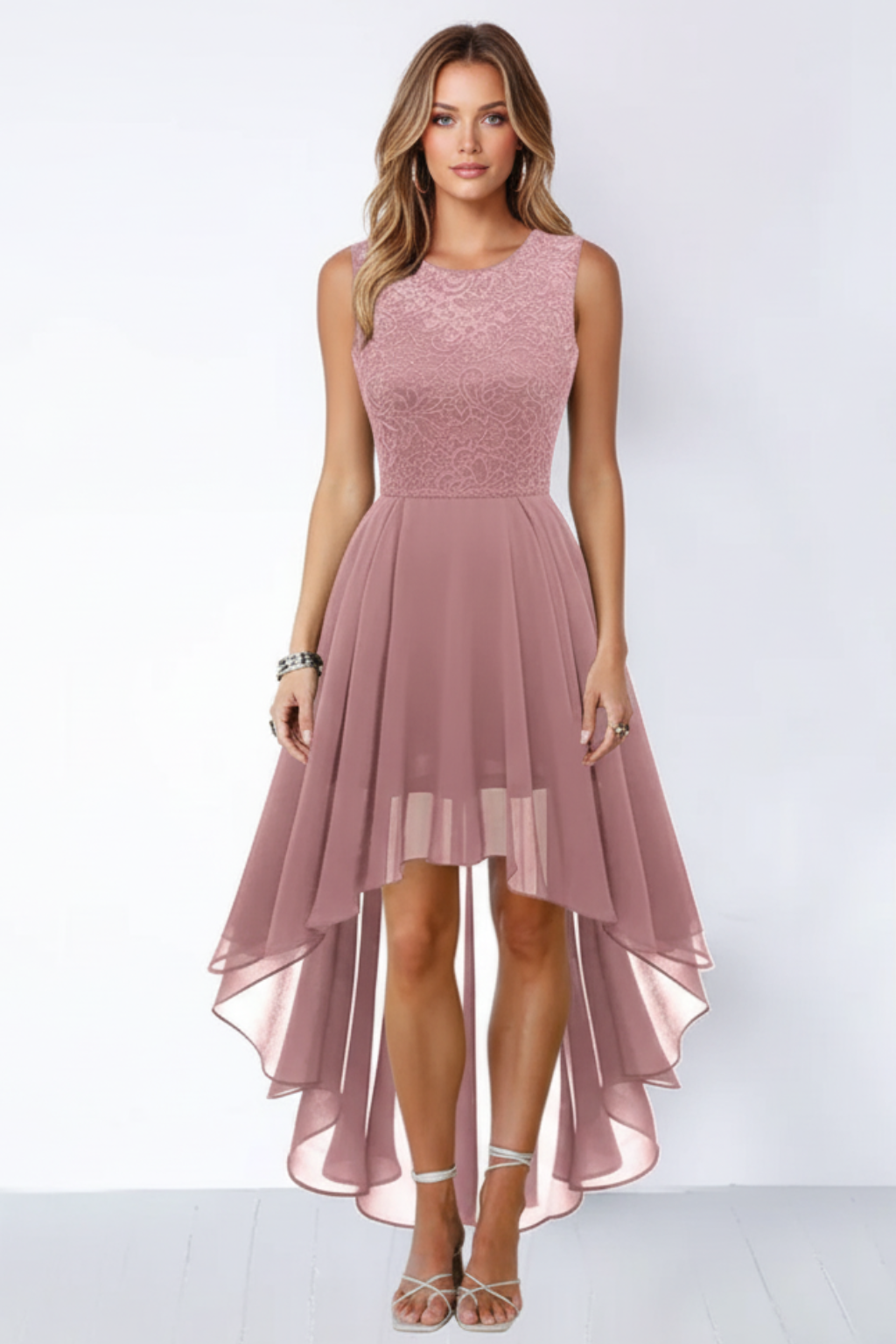 Women’s Asymmetric Skirt Midi Dress
