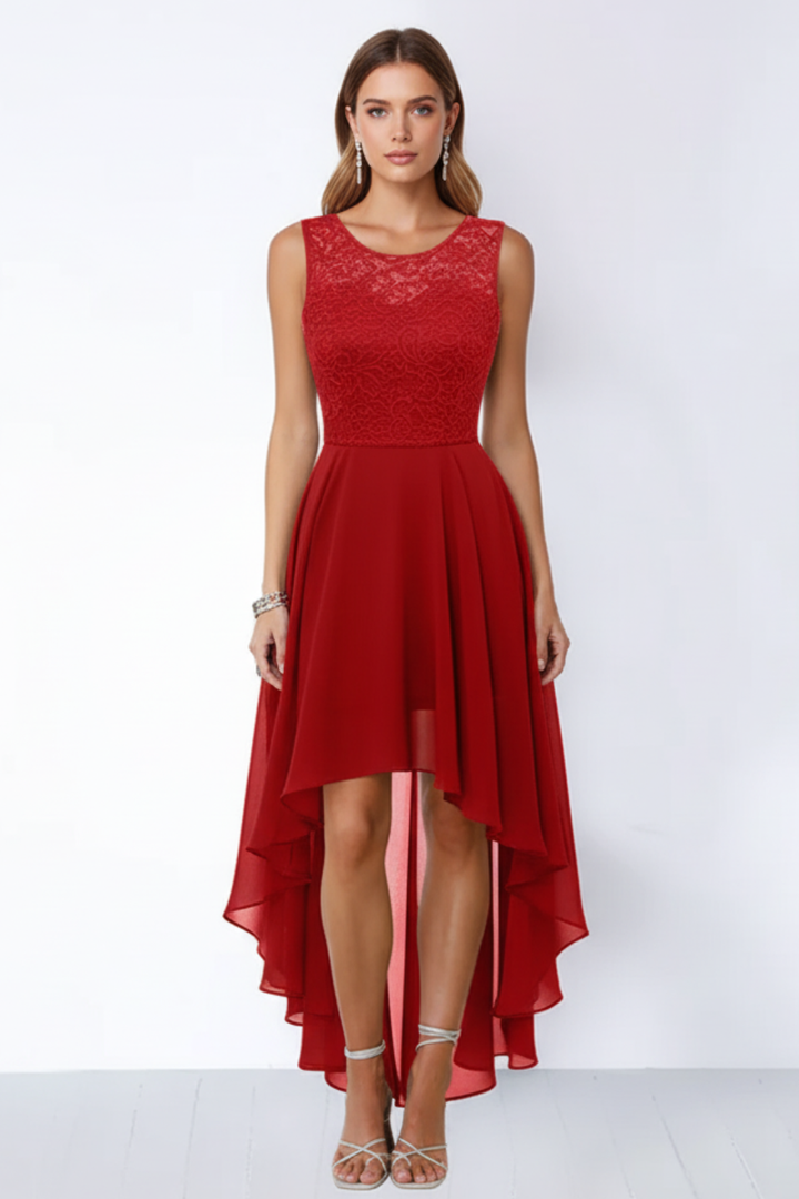 Women’s Asymmetric Skirt Midi Dress