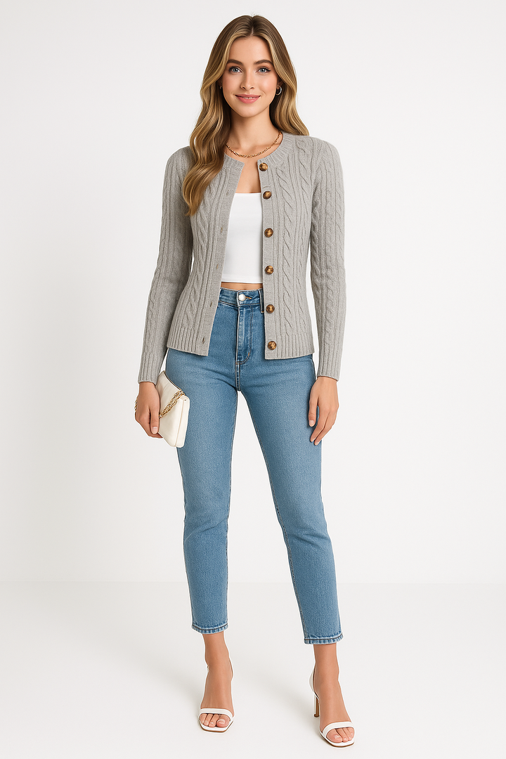 Women's Cable Knit Cardigan