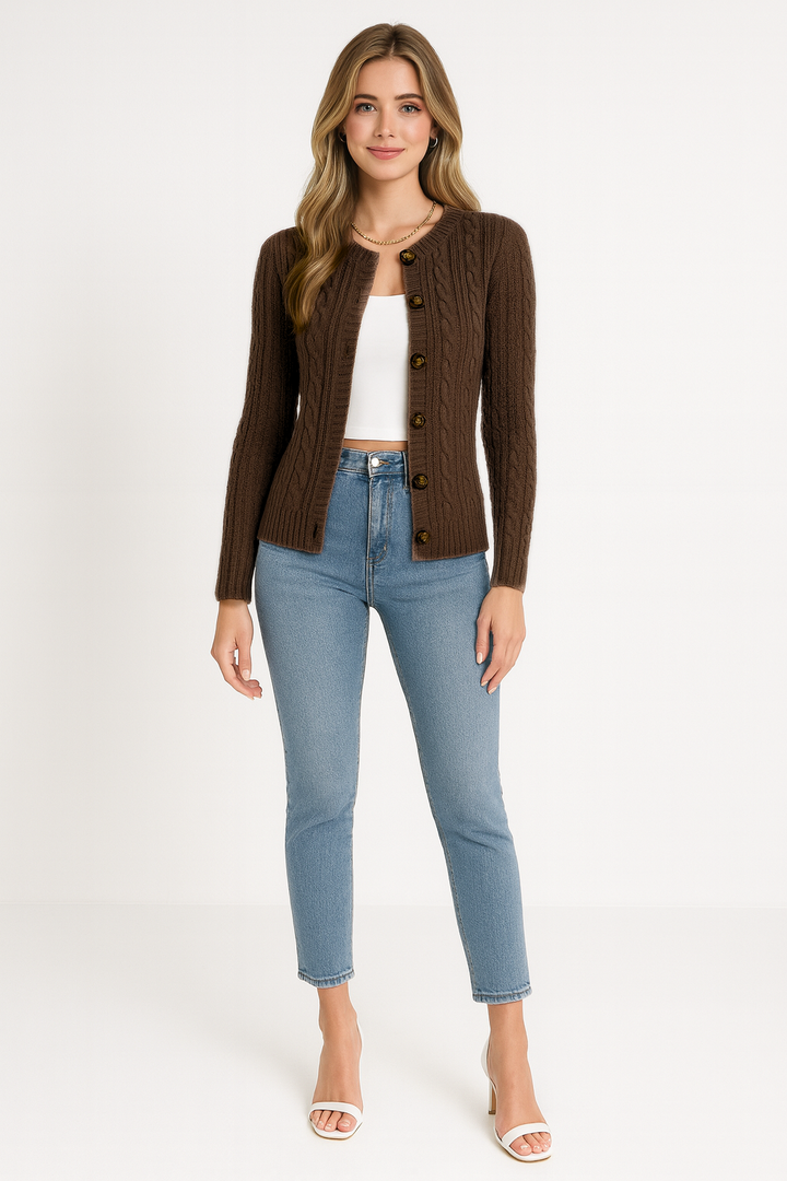 Women's Cable Knit Cardigan