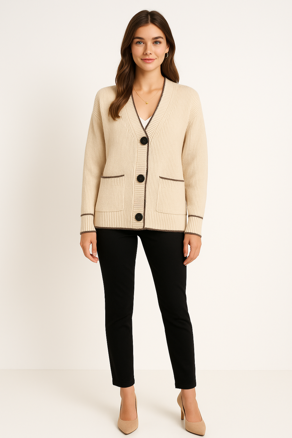 Women's Chic Button Cardigan
